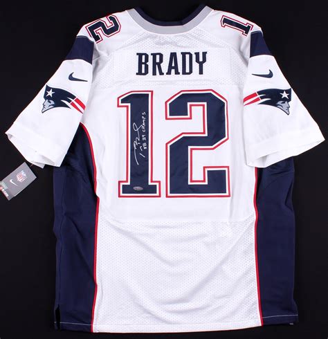 tom brady patriots signed jersey